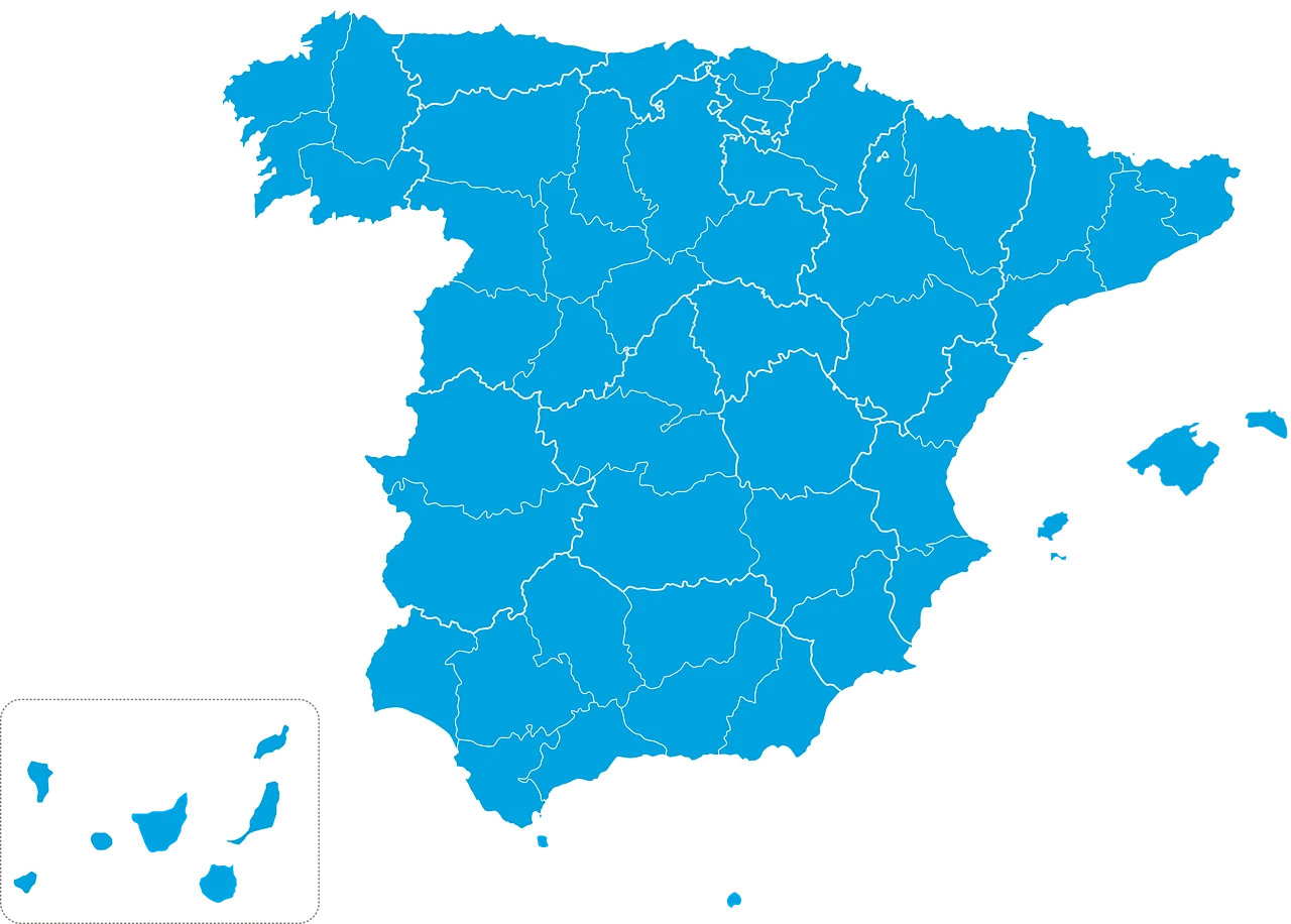 Mapa de Espa&ntilde;a
